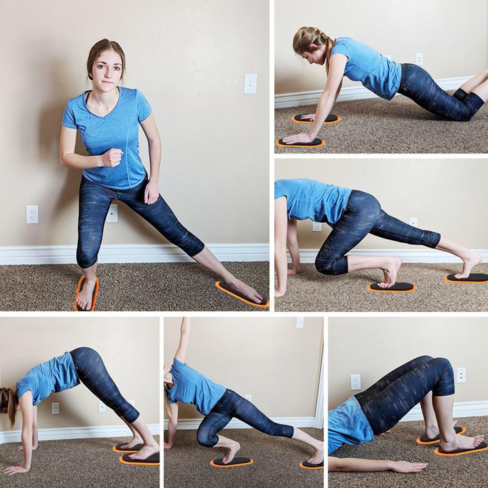 Home Gym Women - Slider Olahraga Bentuk Oval, Alat Bantu
