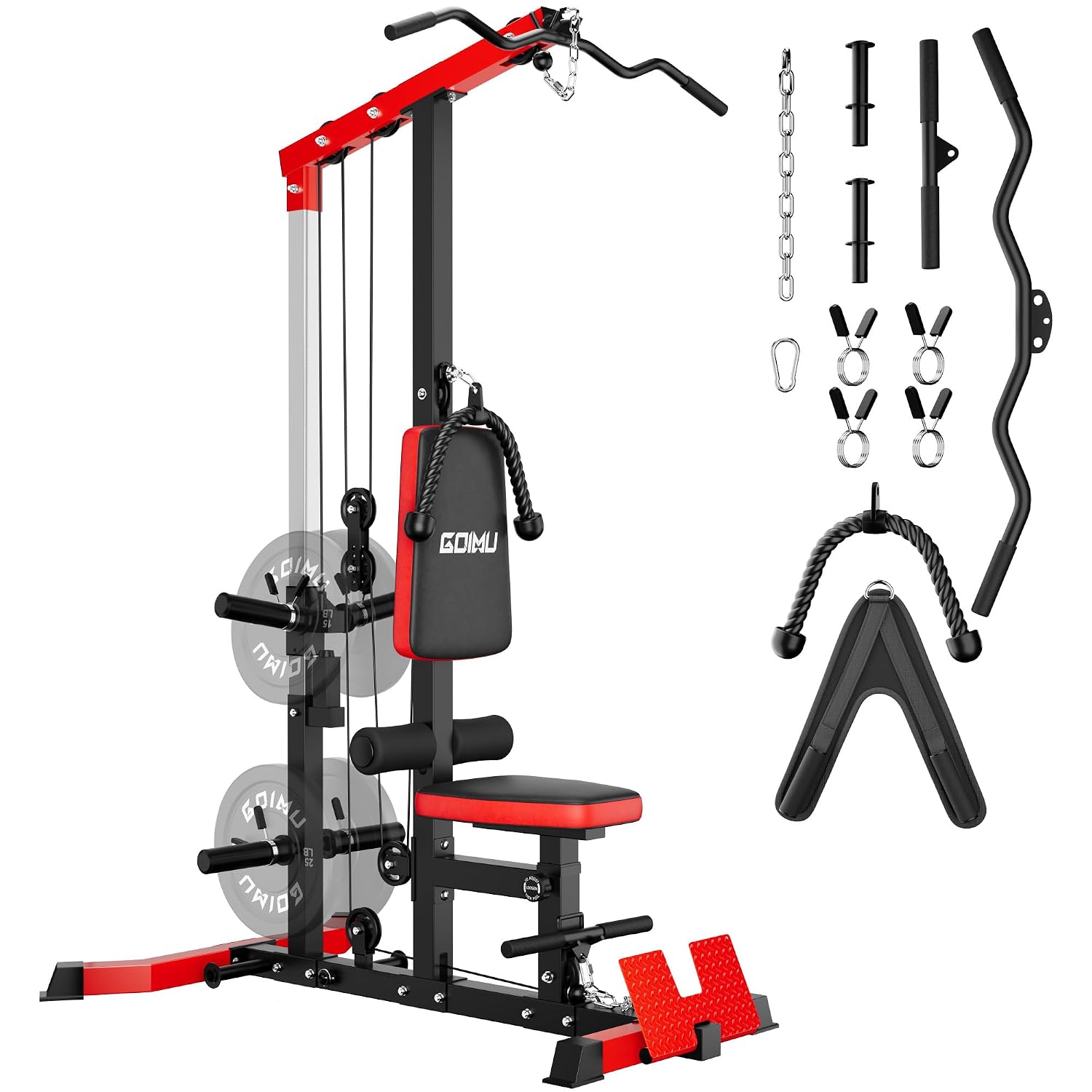 Home Gym Lat Pulldown - Mesin Kabel LAT Pulldown & Row