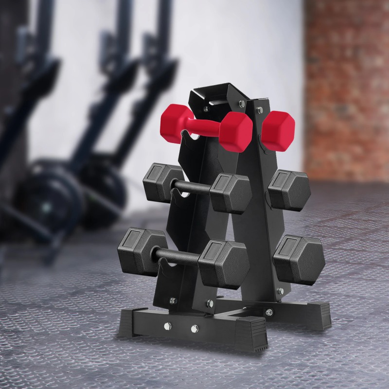 Home Gym Organization - Rak Dumbbell Logam untuk Perlengkapan Kebugaran