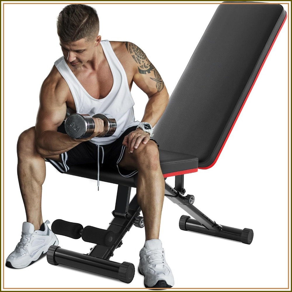 Home Gym Foldable - Bangku Angkat Beban yang Dapat Disesuaikan