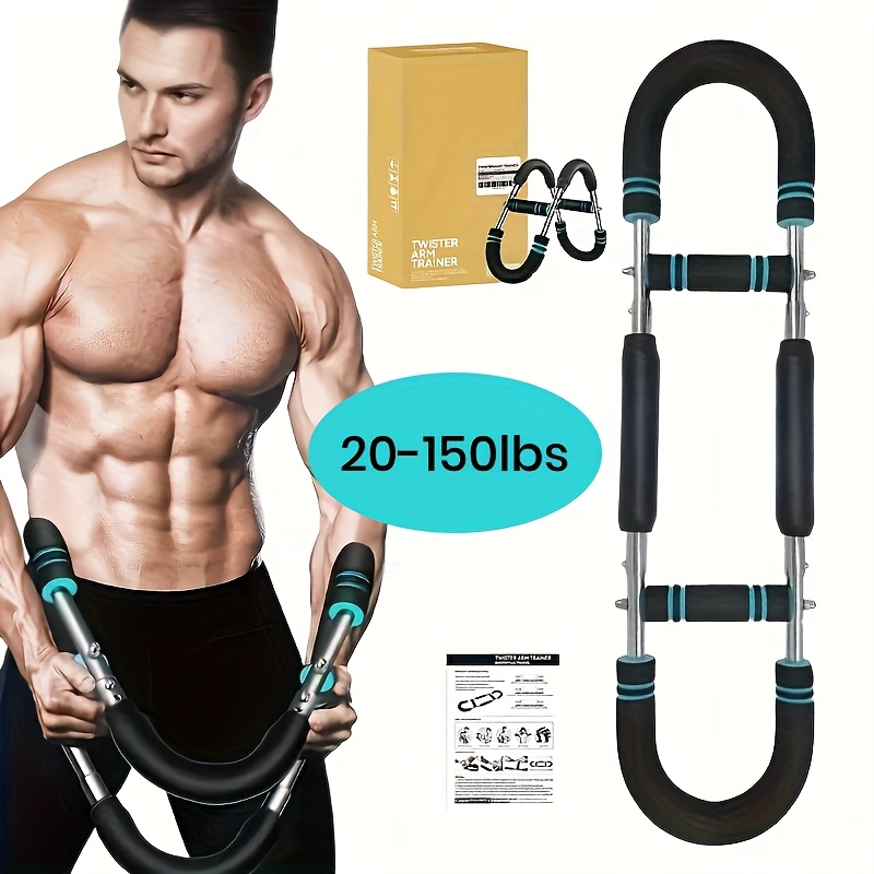Home Gym Upper Body Workout - Power Twister Bar Alat Penguat Lengan,