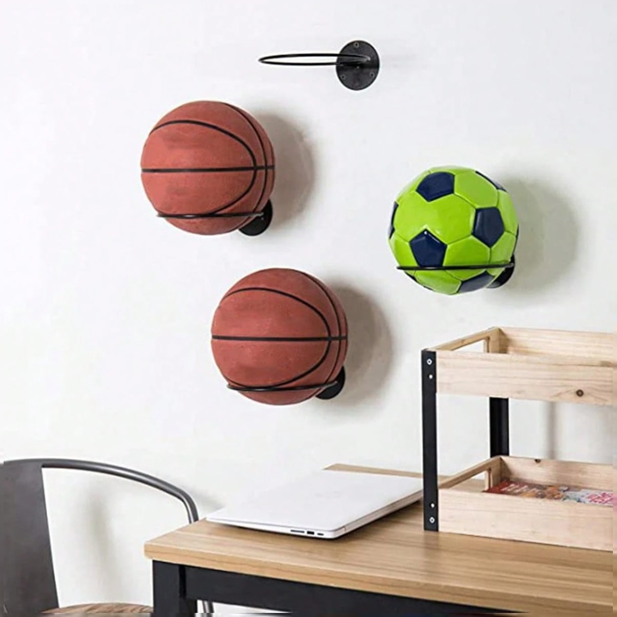 Home Gym Organization - Rak Pajangan Bola Basket yang Hemat