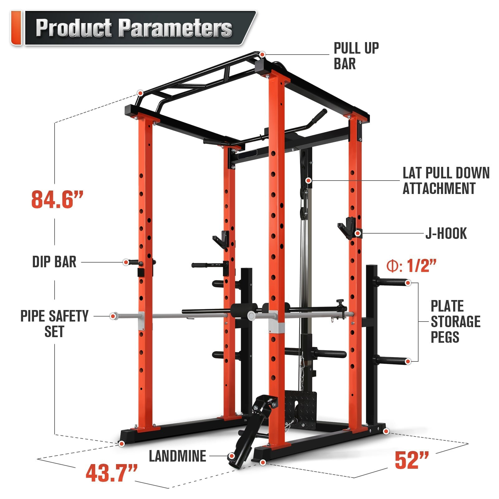 Home Gym Multifunctional - Rak Latihan Multifungsi Komersial untuk Rumah
