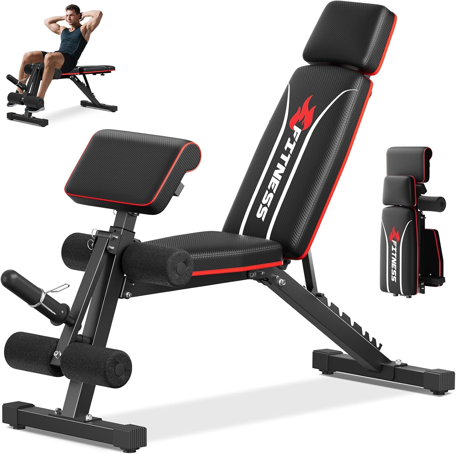 Home Gym Foldable - Bangku Angkat Beban Lipat untuk Gym