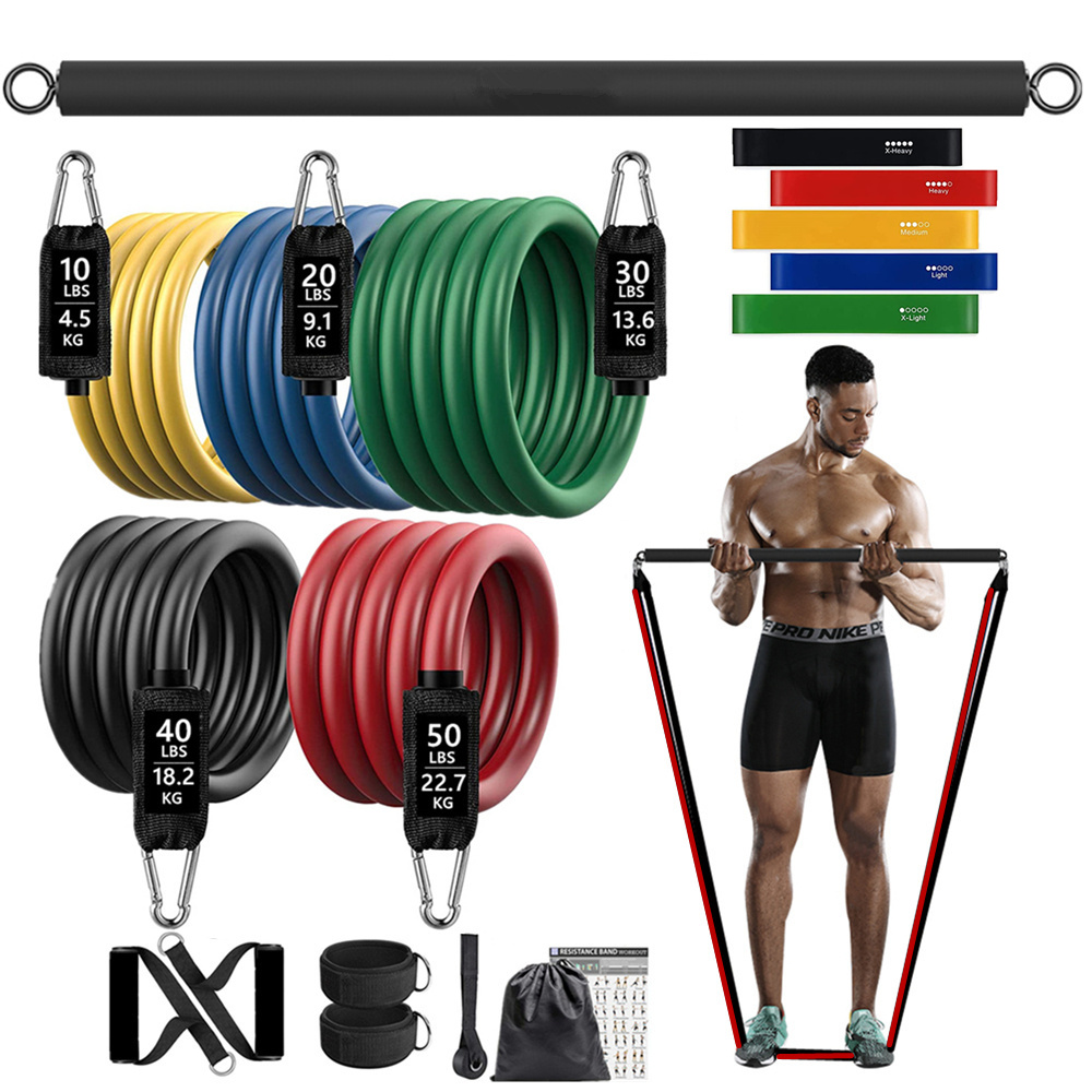 Home Gym Hyrox - 150lb Gelang Elastis Tahan Rampasan Kebugaran