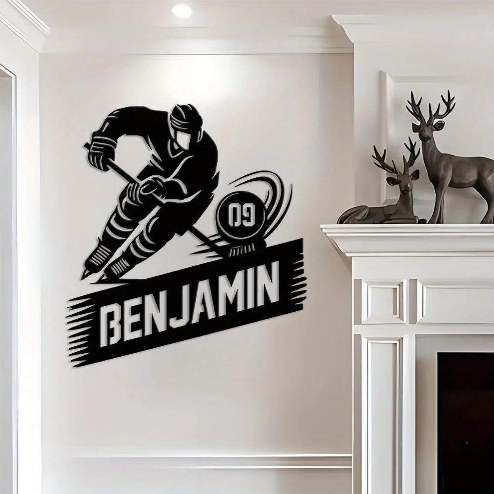 1 buah Plakat Logam Siluet Pem - Home Gym Names ulasan dan harga