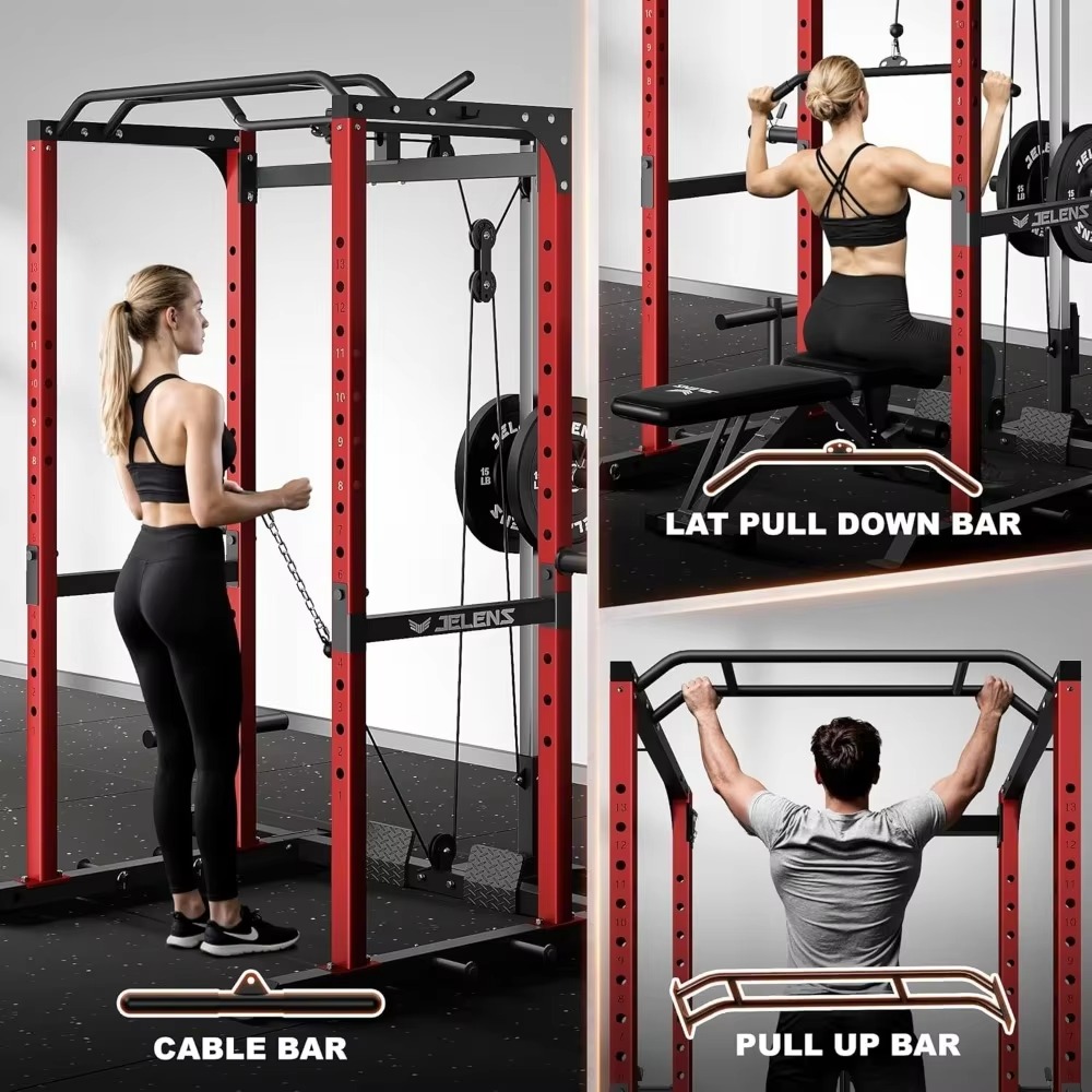 Rak Multifungsi S21 Power Cage - Home Gym Equipment Set ulasan dan harga