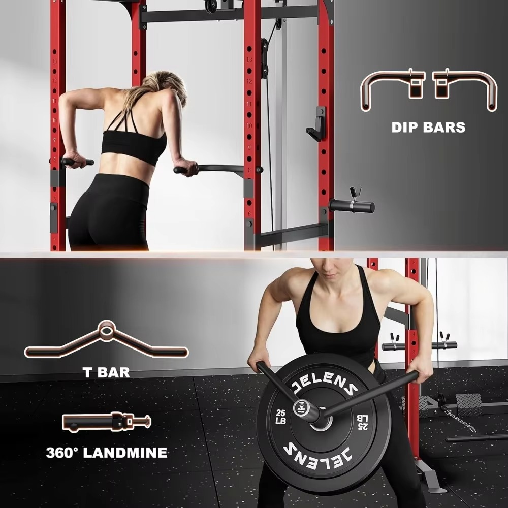 Rak Multifungsi S21 Power Cage - Home Gym Equipment Set ulasan dan harga