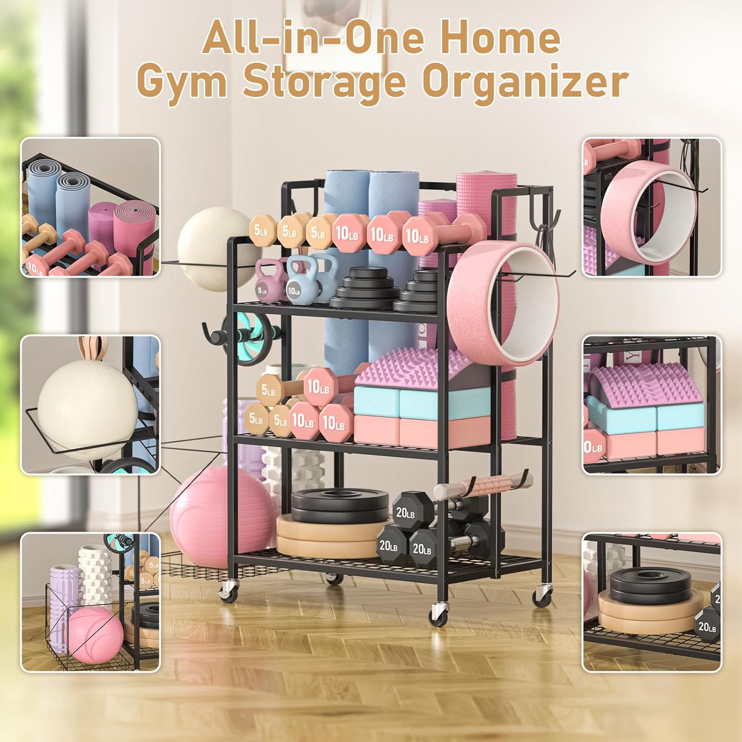 Penyimpanan Peralatan Gym Ruma - Home Gym Dumbbells ulasan dan harga