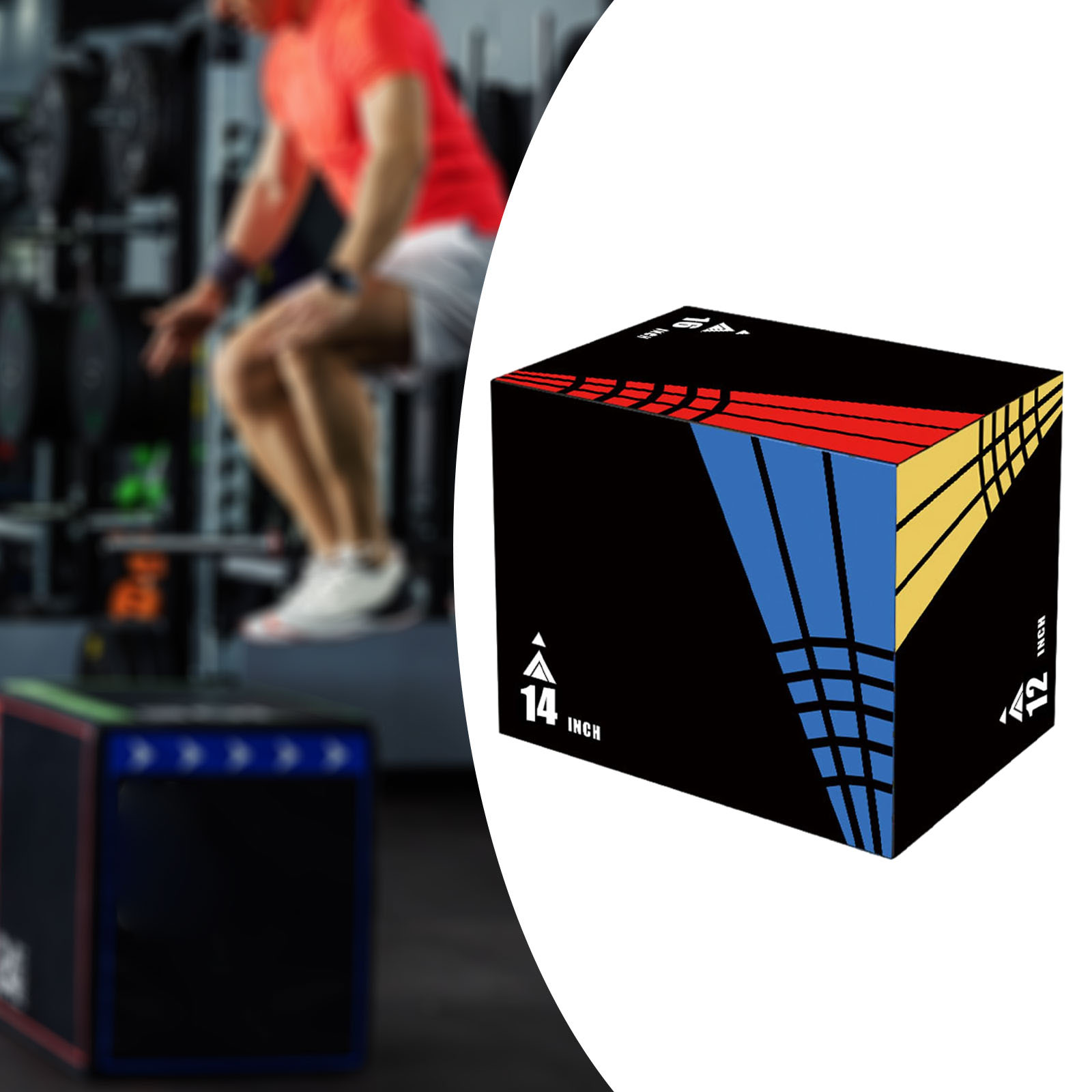 Kotak Lompat Plyometric 3-in-1 - Home Gym Equipment Set ulasan dan harga