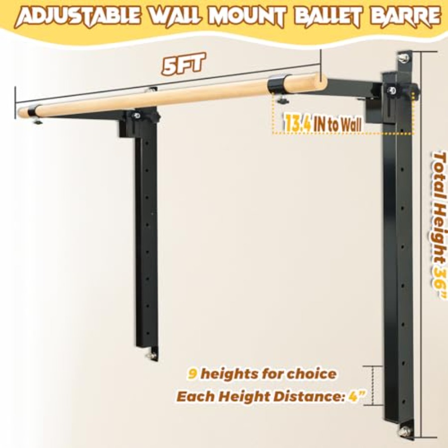 Barre Balet Dinding yang Dapat - Home Gym Foldable ulasan dan harga