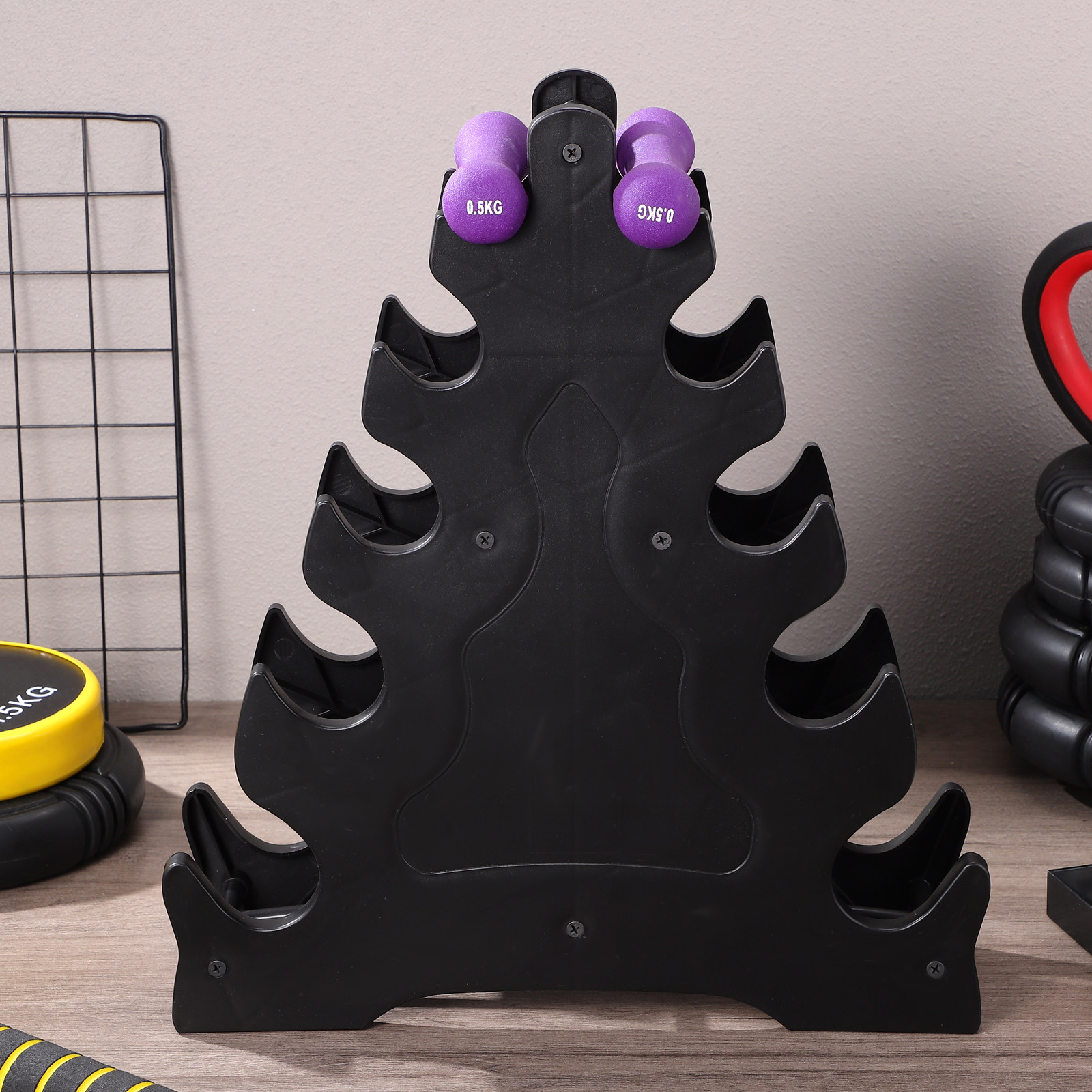 1 Buah Rak Penyimpanan Dumbbel - Home Gym Organization ulasan dan harga