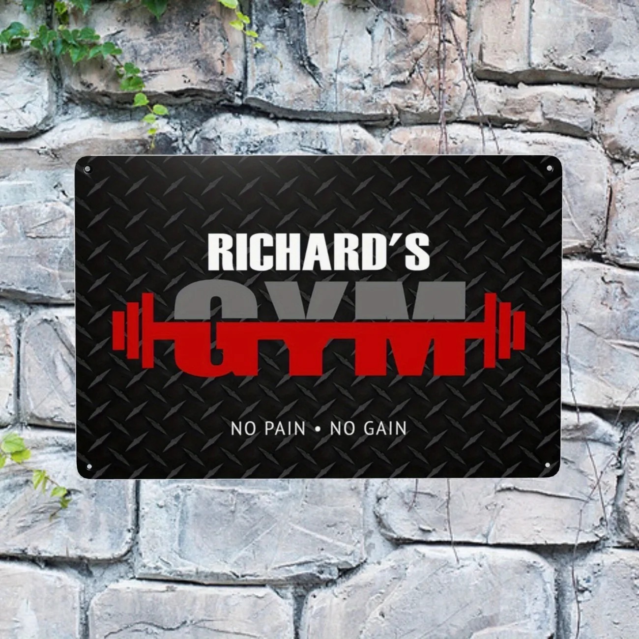Papan Nama Logam Kustom untuk  - Home Gym Names ulasan dan harga