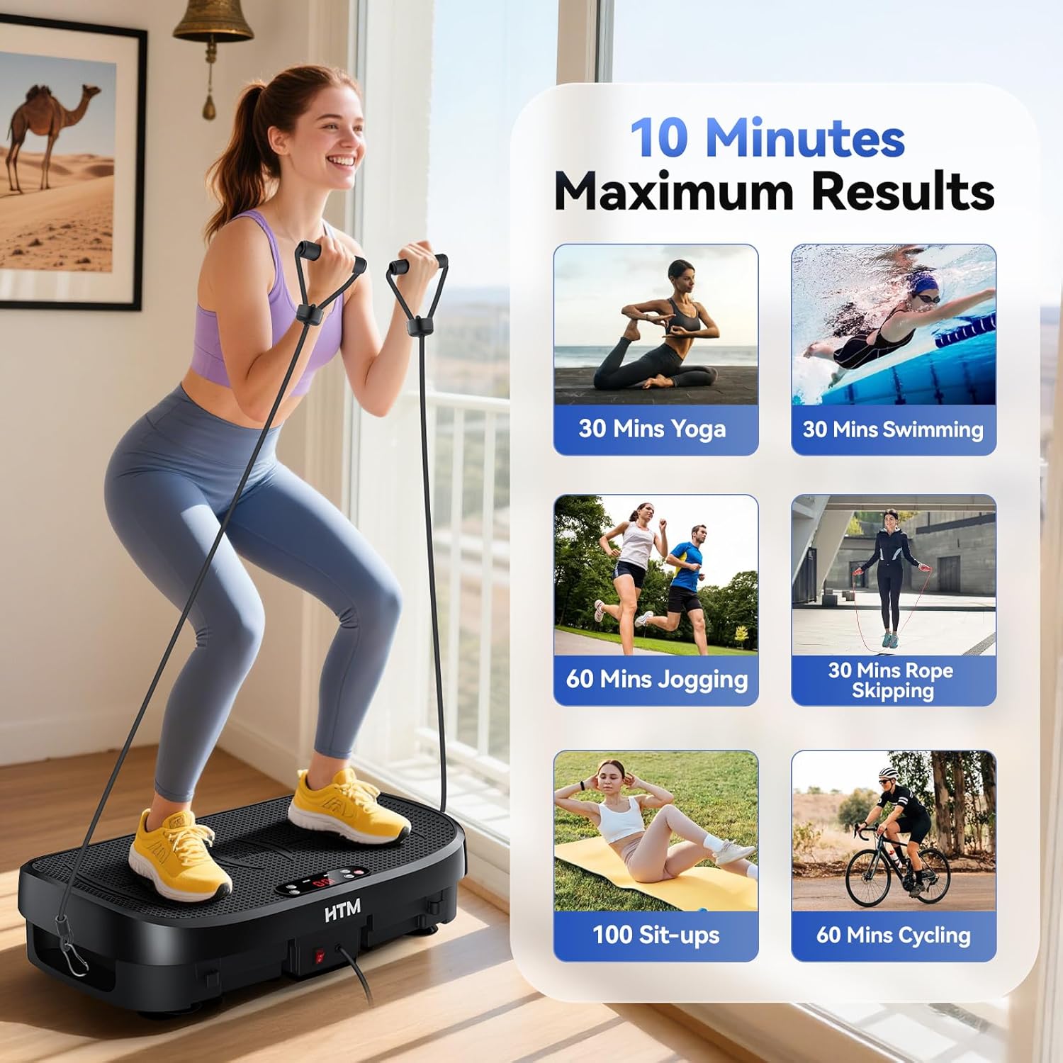 Papan Getar Pembakar Lemak Pla - Home Gym Hyrox ulasan dan harga
