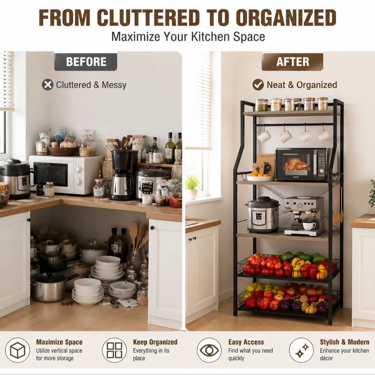 Rak Dapur 5 Tingkat dengan Tem - Home Gym Organization ulasan dan harga