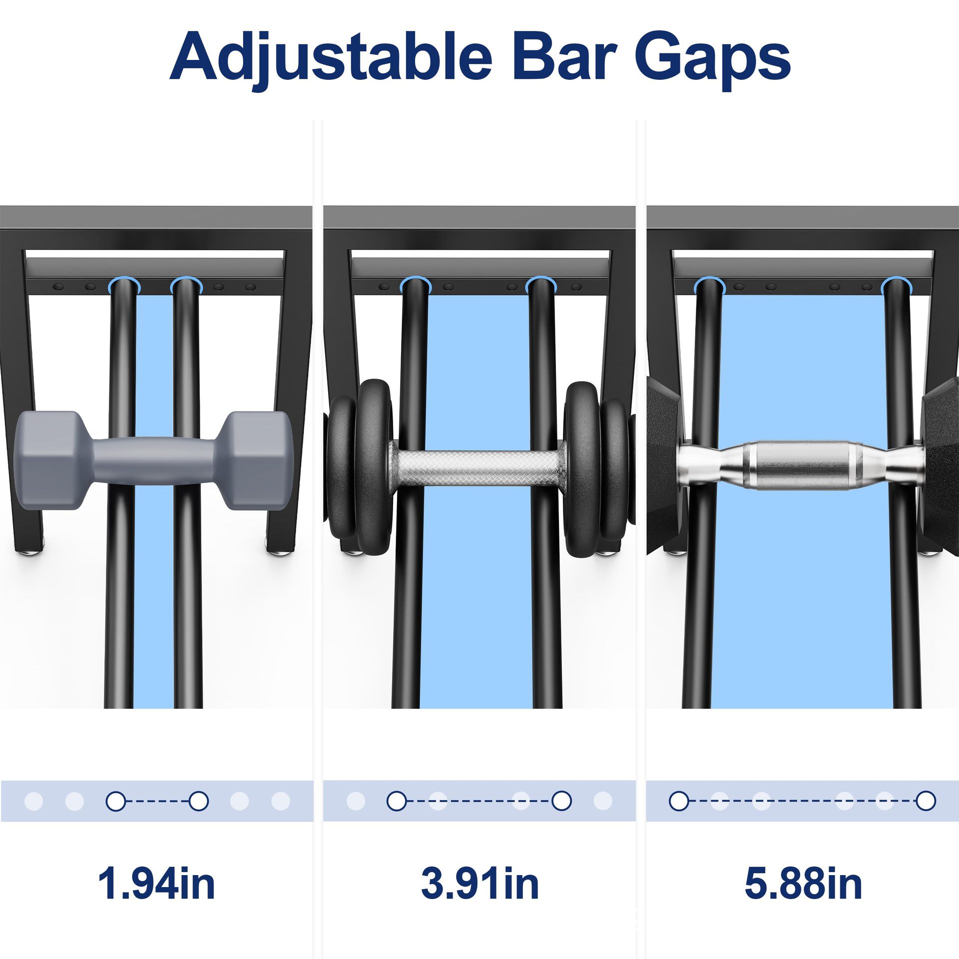 Rak Dumbbell Logam yang Dapat  - Home Gym Organization ulasan dan harga