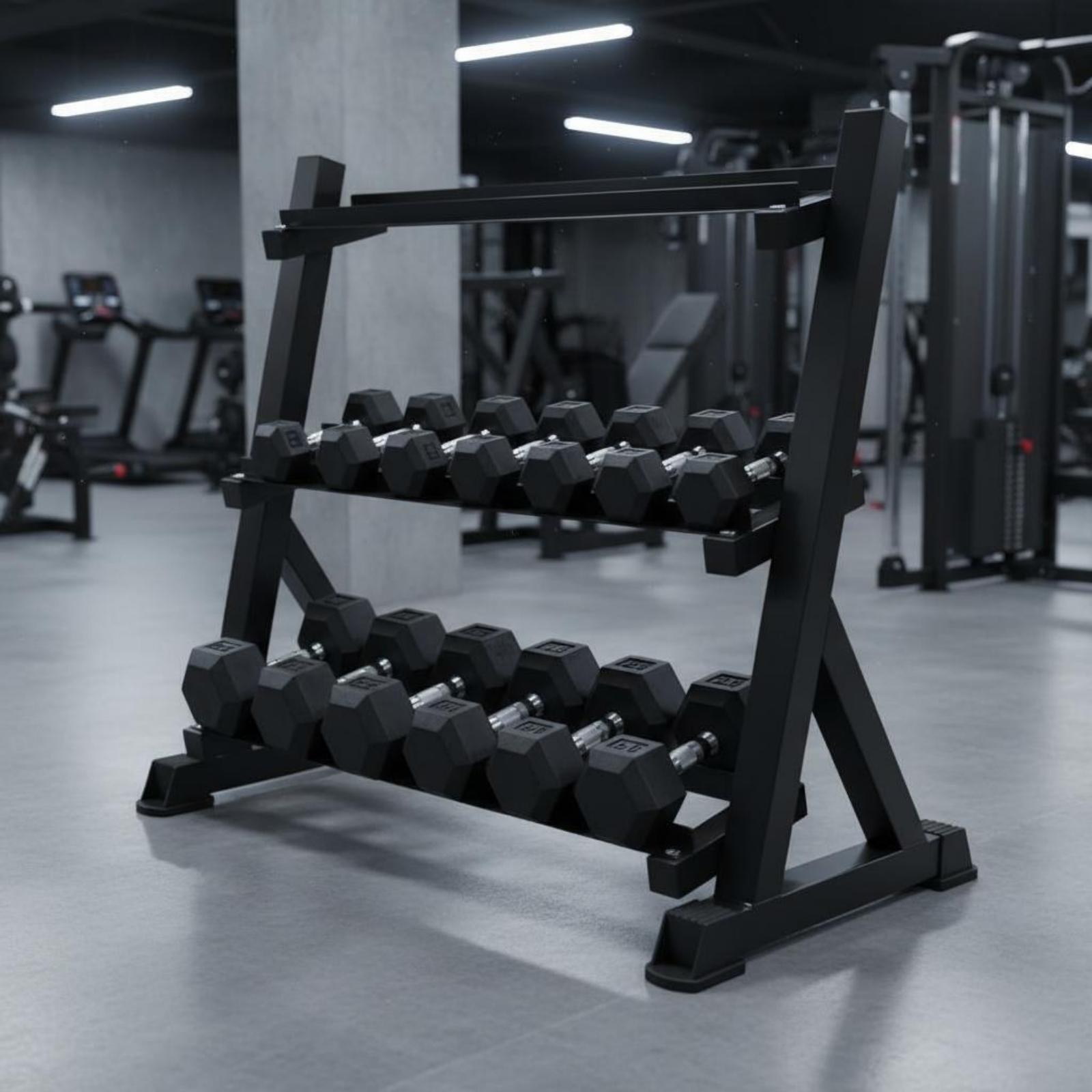 Rak Dumbbell 3 Tingkat Hemat R - Home Gym Dumbbells ulasan dan harga