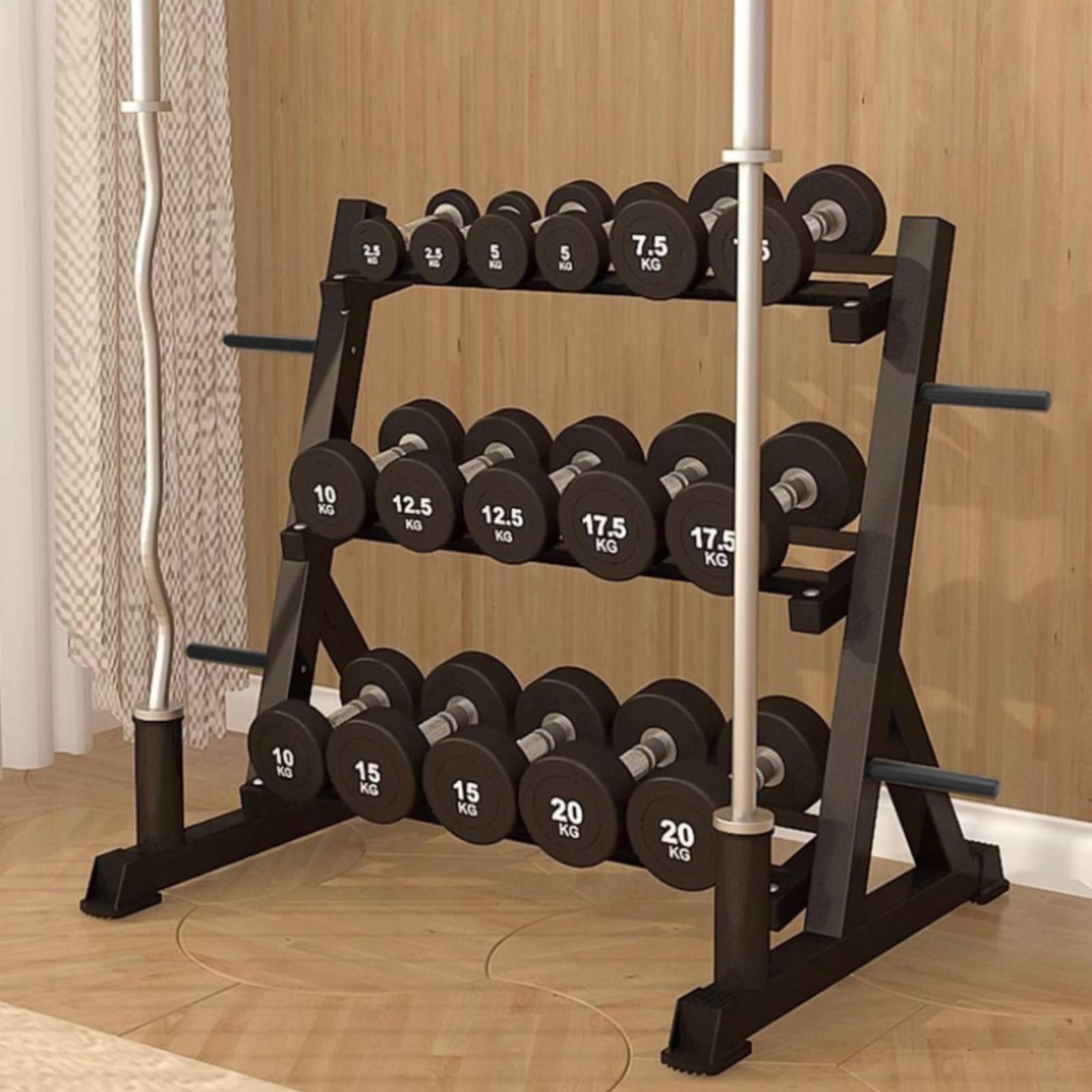 Rak Dumbbell 3 Tingkat Hemat R - Home Gym Dumbbells ulasan dan harga