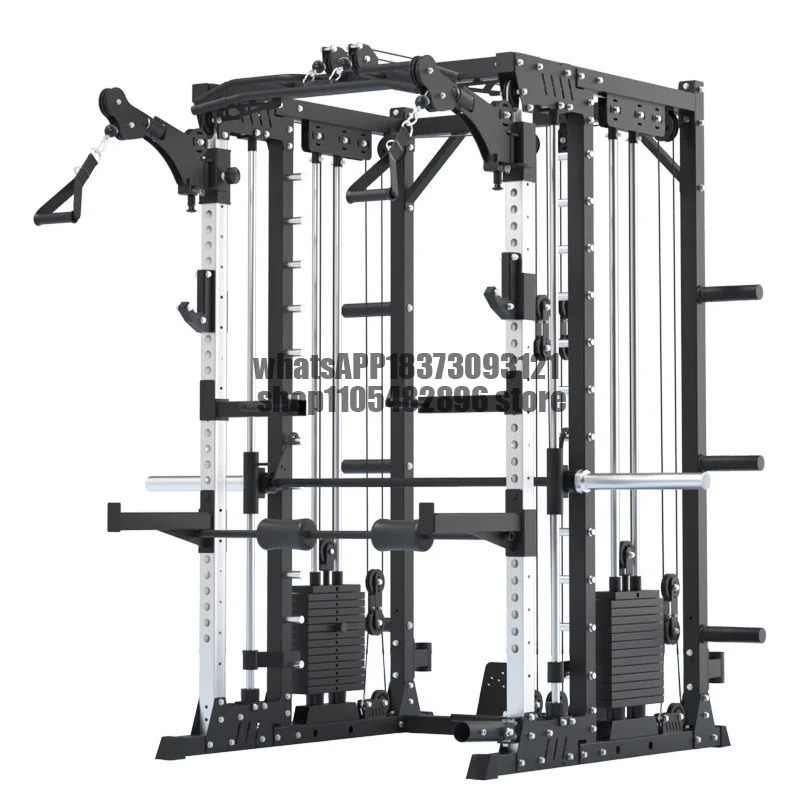 Rak Squat Komersial Multi-Fung - Home Gym Rack With Cables ulasan dan harga