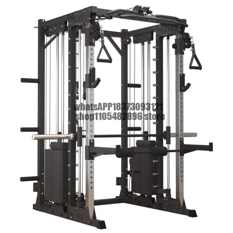 Rak Squat Komersial Multi-Fung - Home Gym Rack With Cables ulasan dan harga