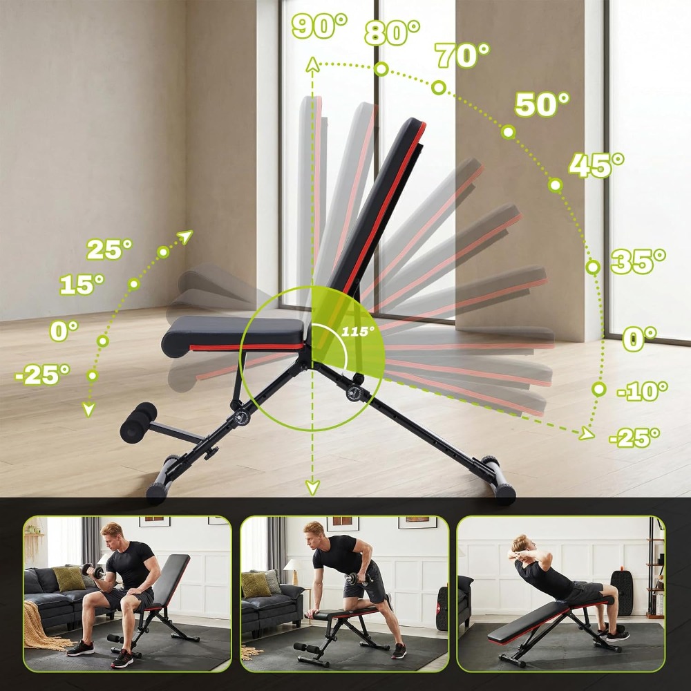 Bangku Angkat Beban yang Dapat - Home Gym Foldable ulasan dan harga