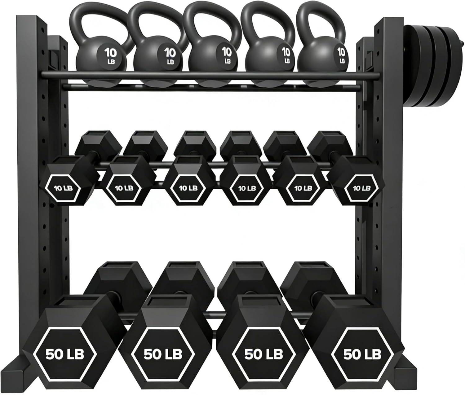 Rak Dumbbell 3 Tingkat untuk P - Home Gym Dumbbells ulasan dan harga