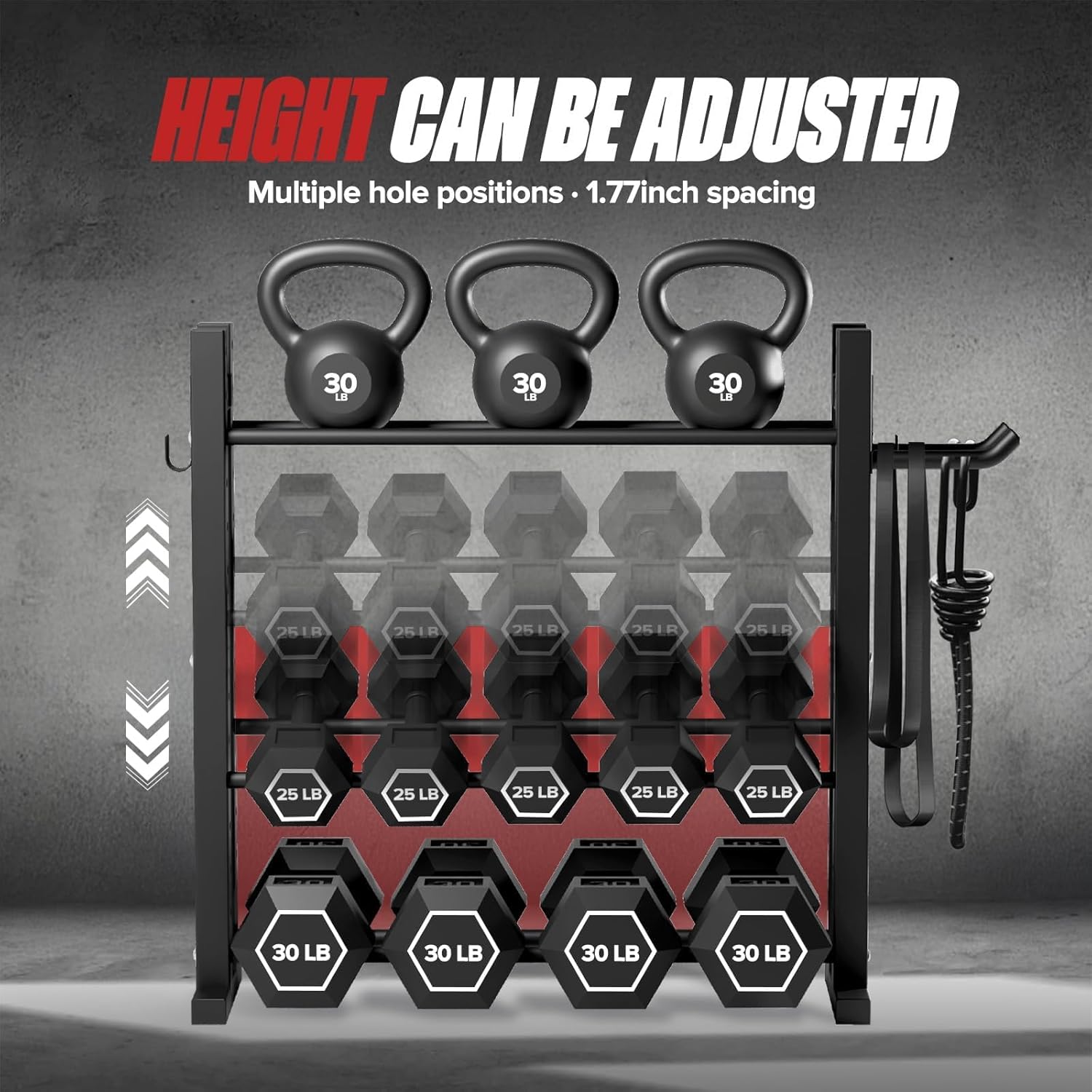 Rak Dumbbell 3 Tingkat untuk P - Home Gym Dumbbells ulasan dan harga