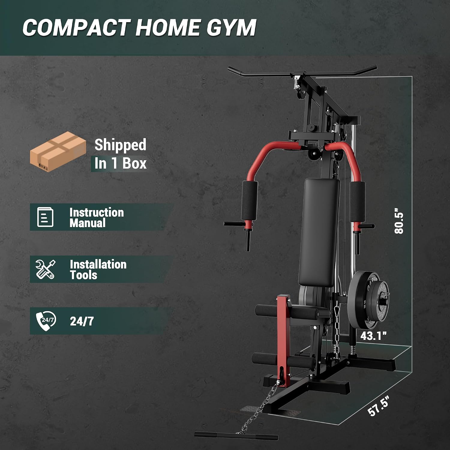 Mesin Gym Rumah untuk Seluruh  - Home Gym Lat Pulldown ulasan dan harga