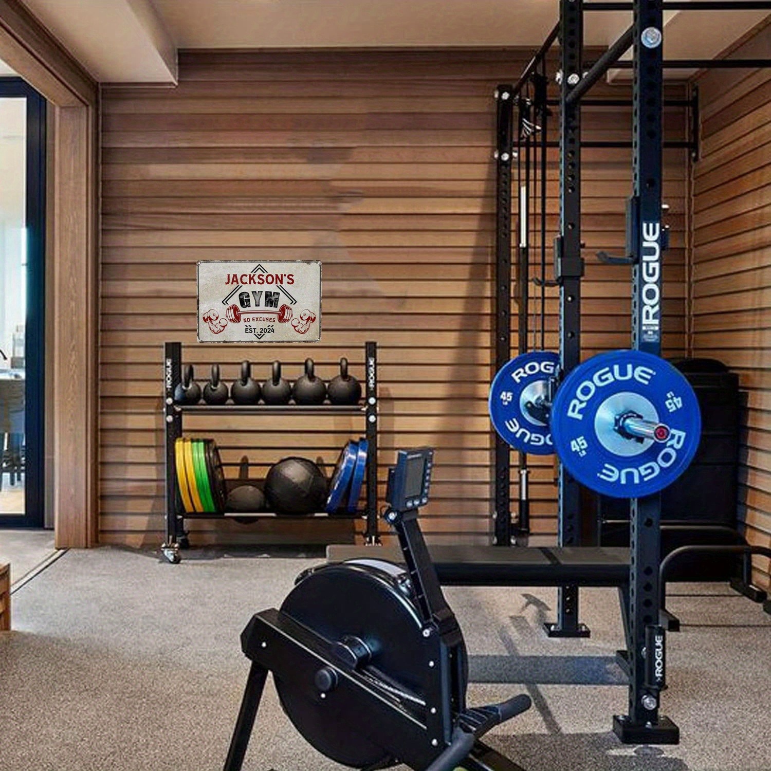 1 Buah Plakat Gym Nama Kustom, - Home Gym Names ulasan dan harga