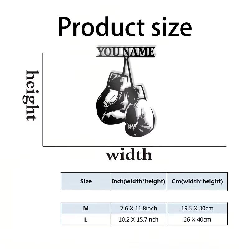 Seni Dinding Logam Sarung Tinj - Home Gym Names ulasan dan harga