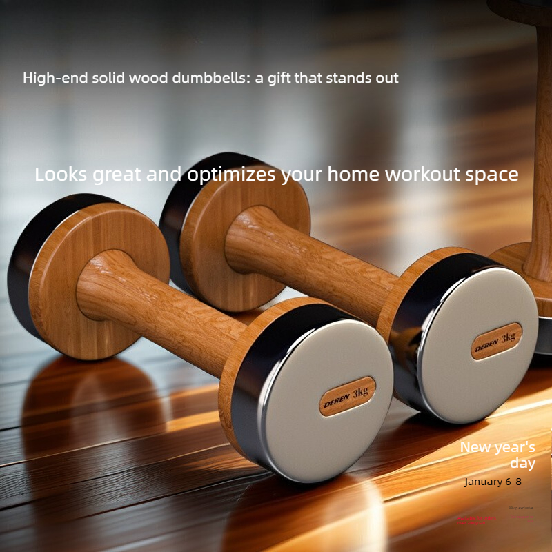 Set Dumbbell Kayu & Baja yang  - Home Gym Equipment Set ulasan dan harga