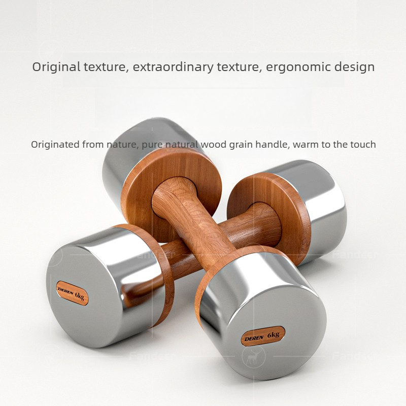Set Dumbbell Kayu & Baja yang  - Home Gym Equipment Set ulasan dan harga