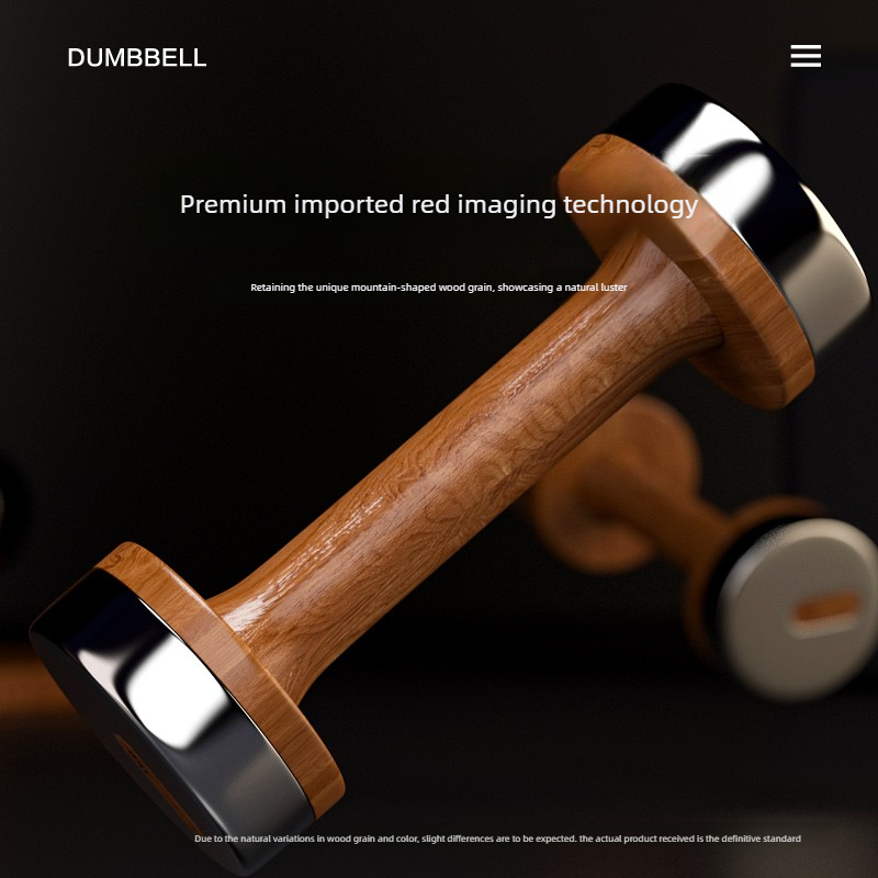 Set Dumbbell Kayu & Baja yang  - Home Gym Equipment Set ulasan dan harga
