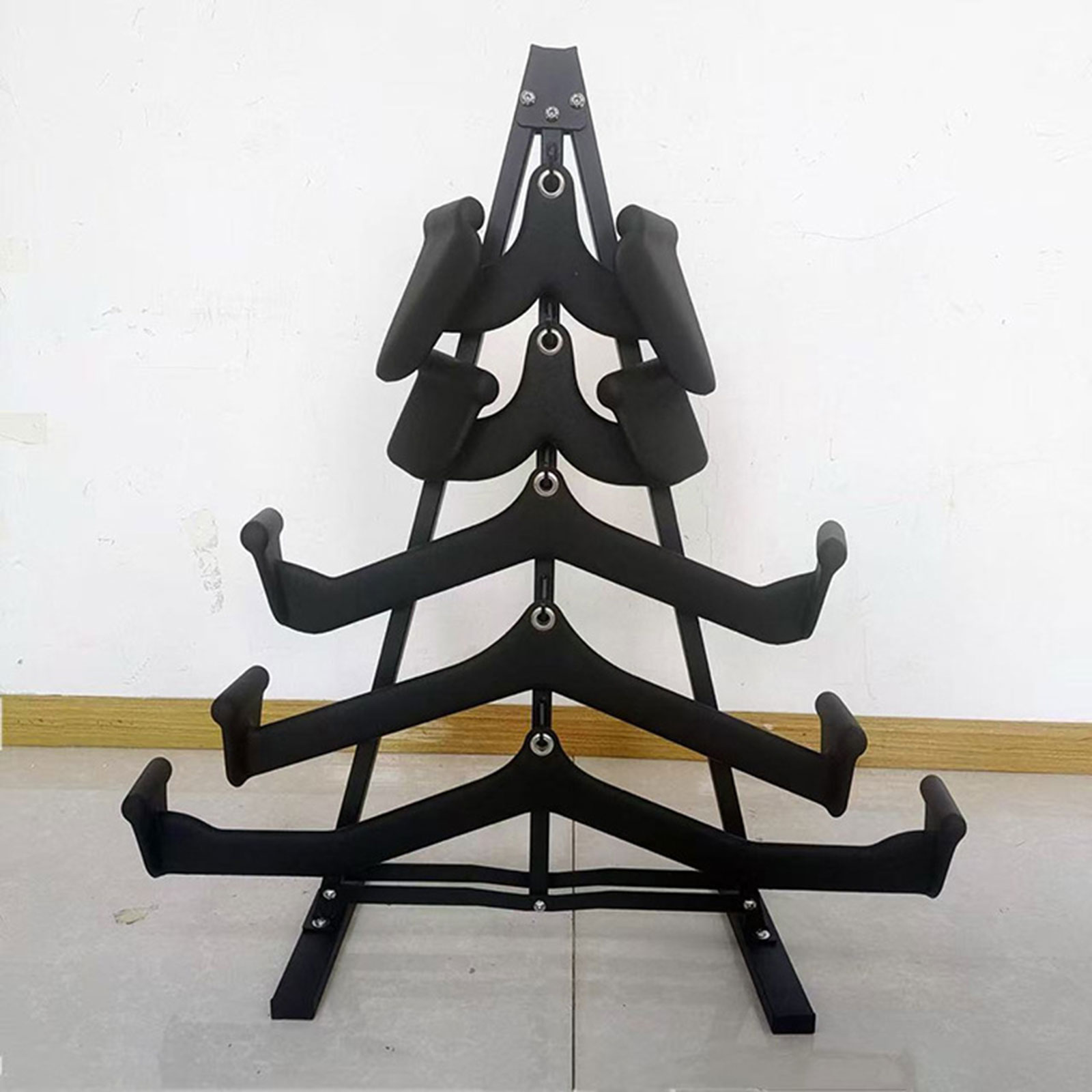 Rak Penyimpanan Alat Latihan L - Home Gym Lat Pulldown ulasan dan harga
