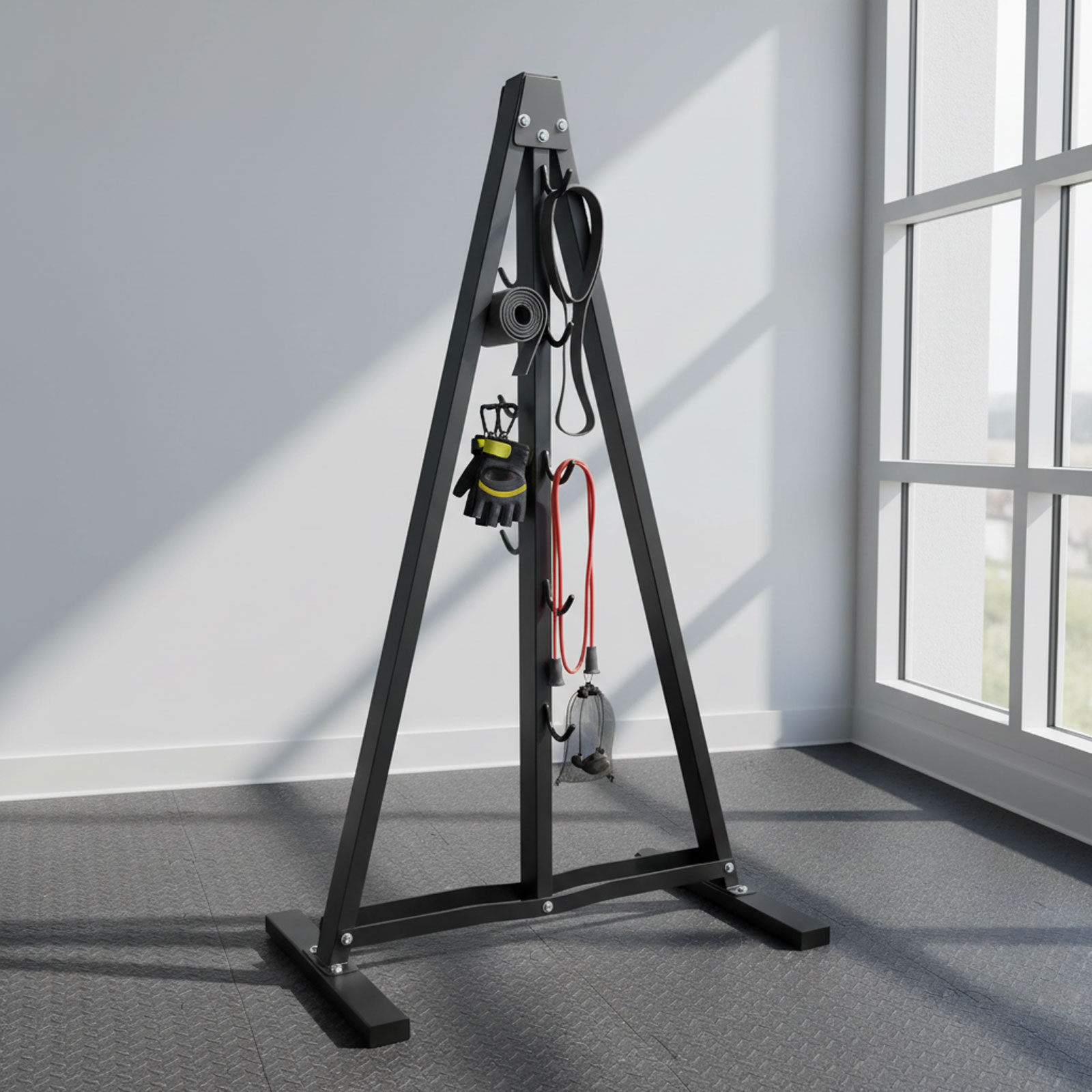 Rak Penyimpanan Alat Latihan L - Home Gym Lat Pulldown ulasan dan harga