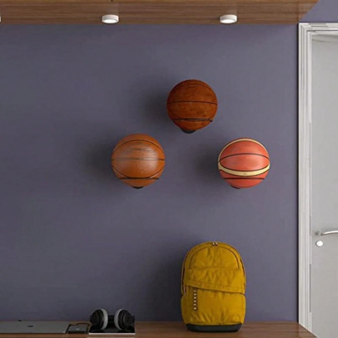 Rak Pajangan Bola Basket yang  - Home Gym Organization ulasan dan harga