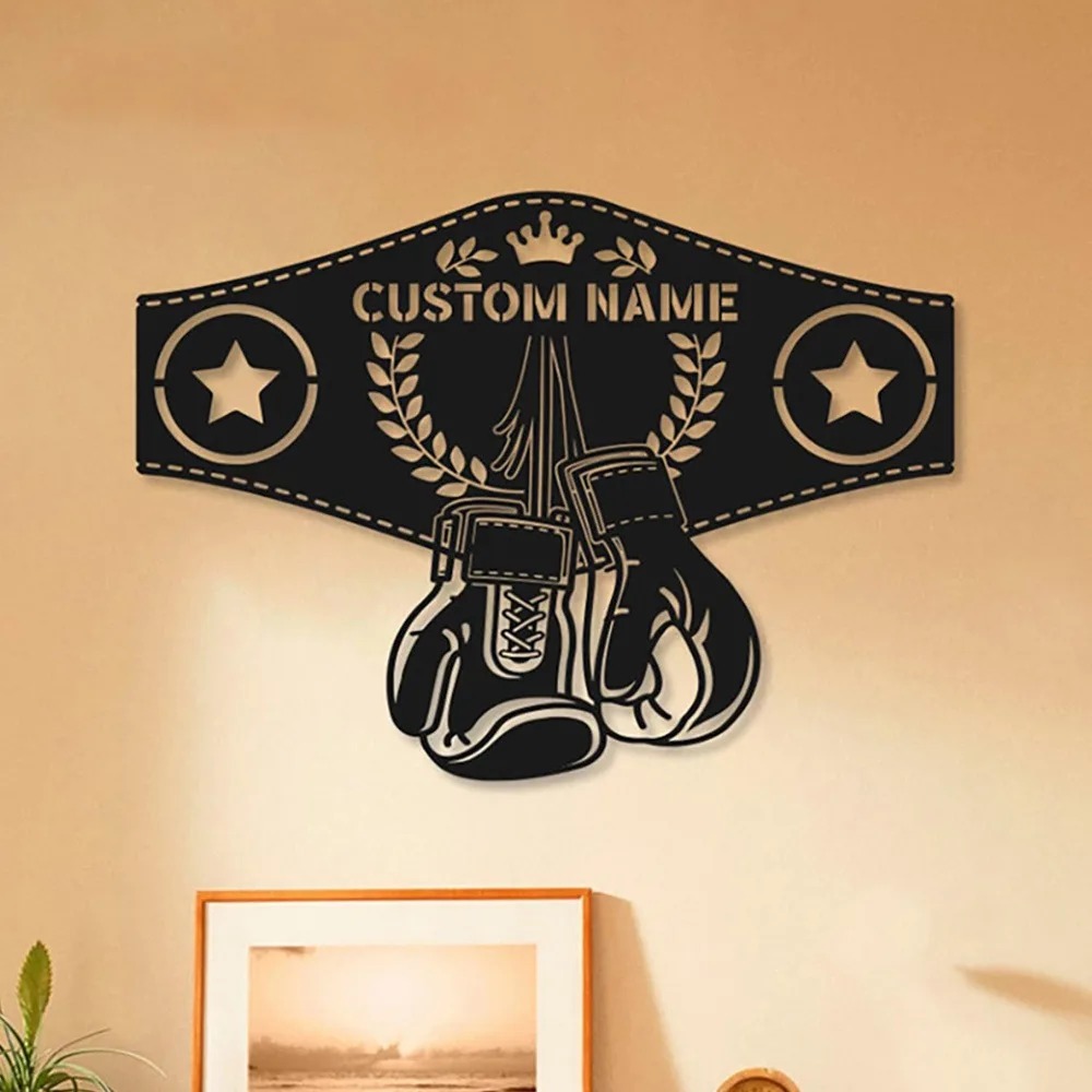 1pc 2D Flat Custom Boxing Glov - Home Gym Names ulasan dan harga