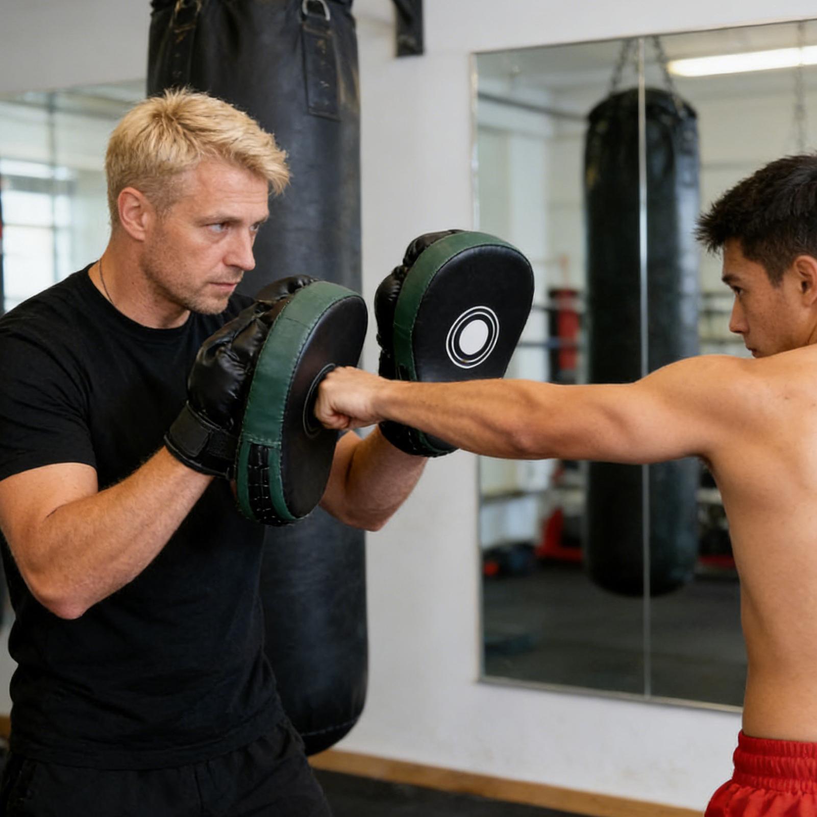 Pad Tinju Sarung Tangan Kulit  - Home Gym Daily Routine ulasan dan harga