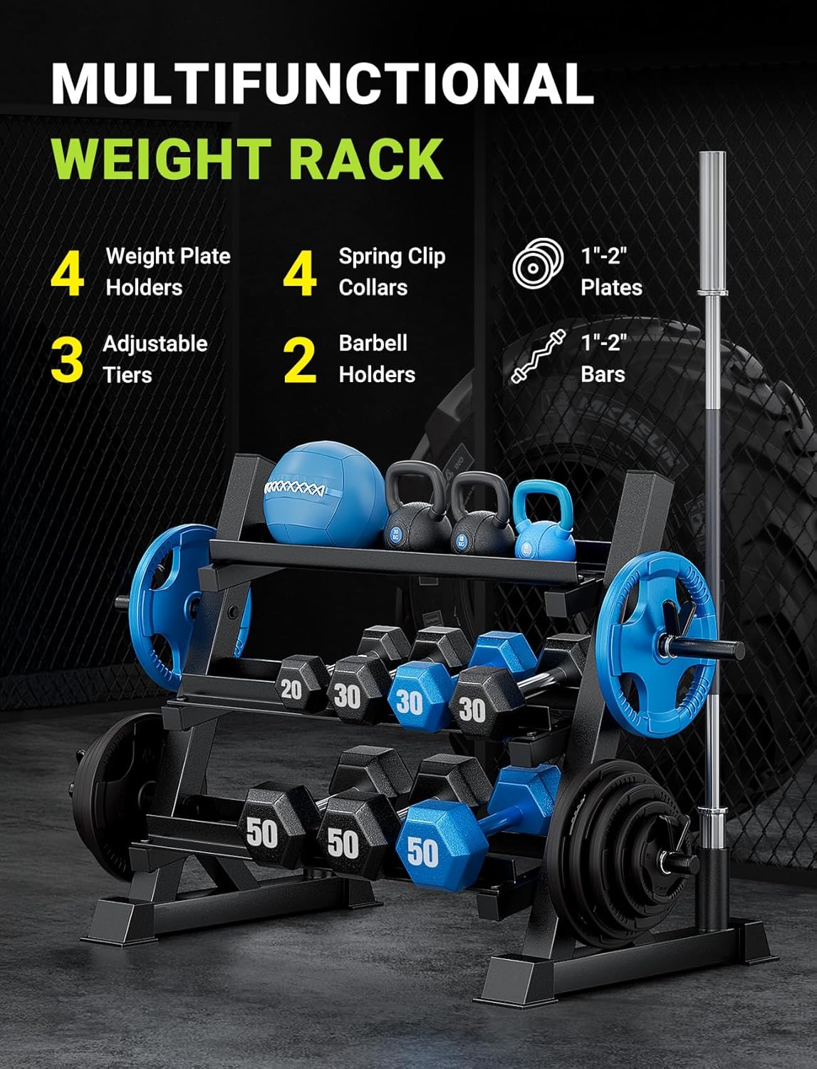 Rak Dumbbell 3 Tingkat, Dapat  - Home Gym Dumbbells ulasan dan harga