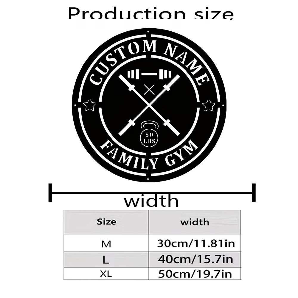 Papan Nama Logam Gym Kustom de - Home Gym Names ulasan dan harga