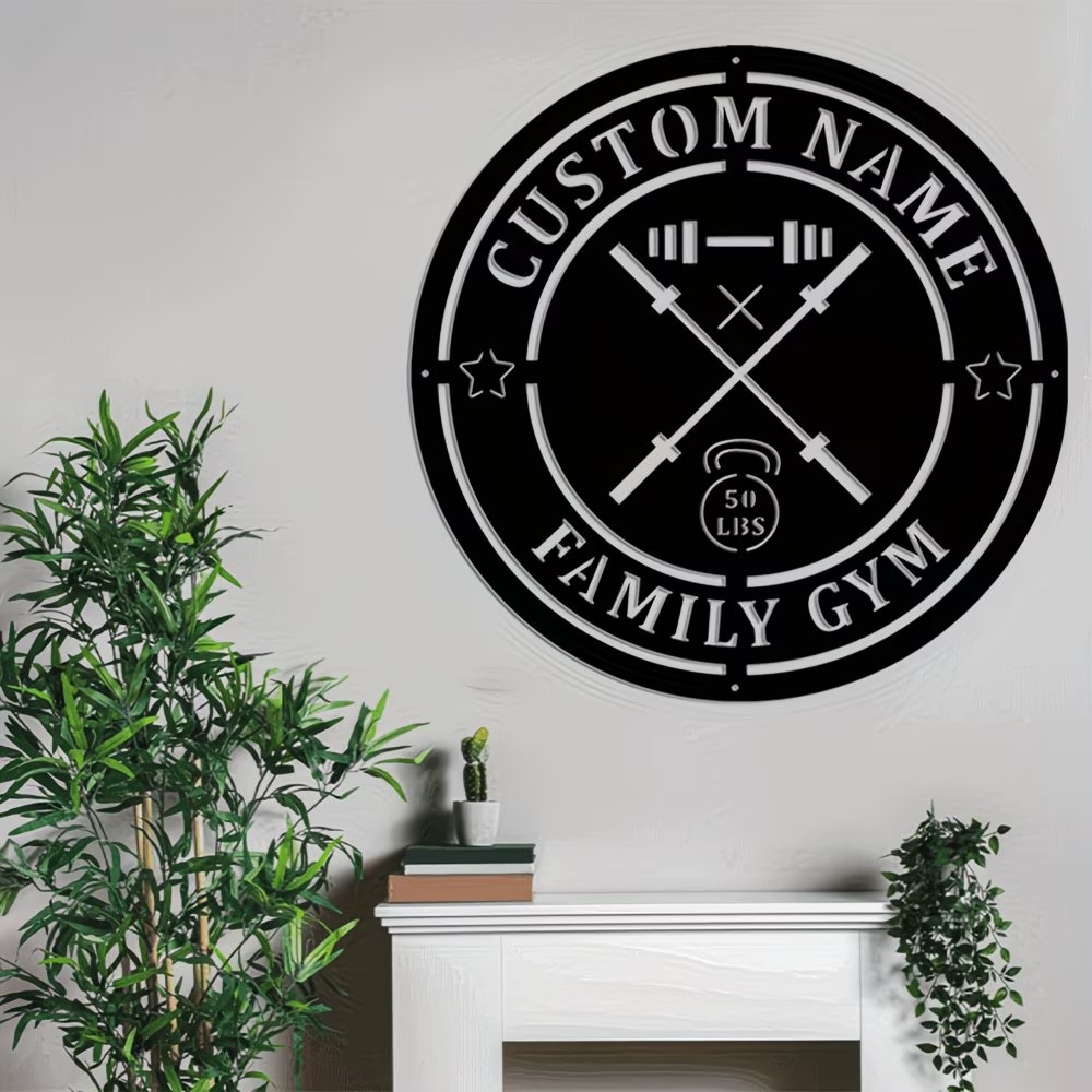Papan Nama Logam Gym Kustom de - Home Gym Names ulasan dan harga