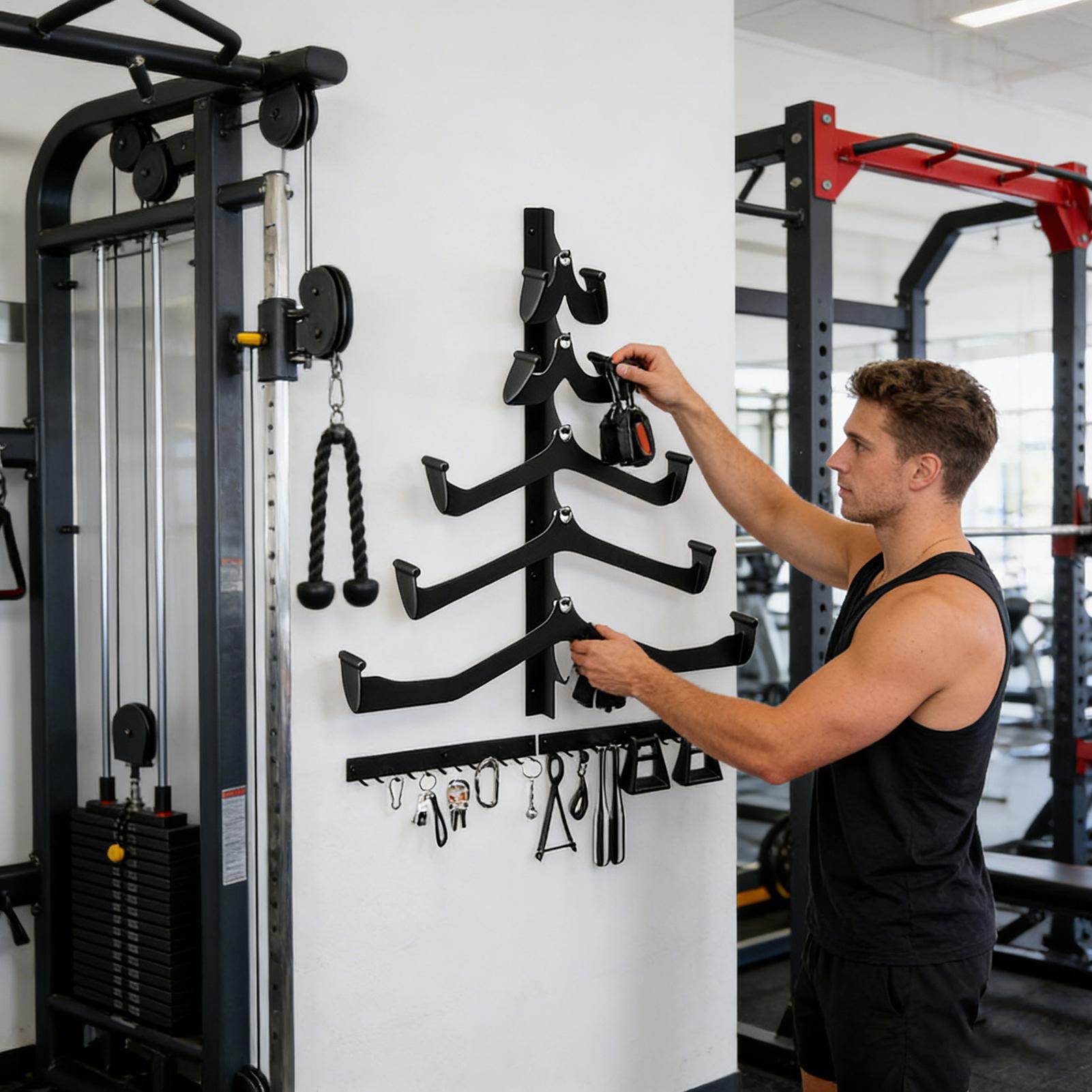 Rak Gym untuk Bar Lat Pull Dow - Home Gym Organization ulasan dan harga