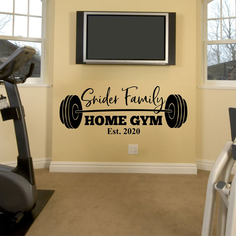 Stiker Dinding Gym Nama Keluar - Home Gym Names ulasan dan harga