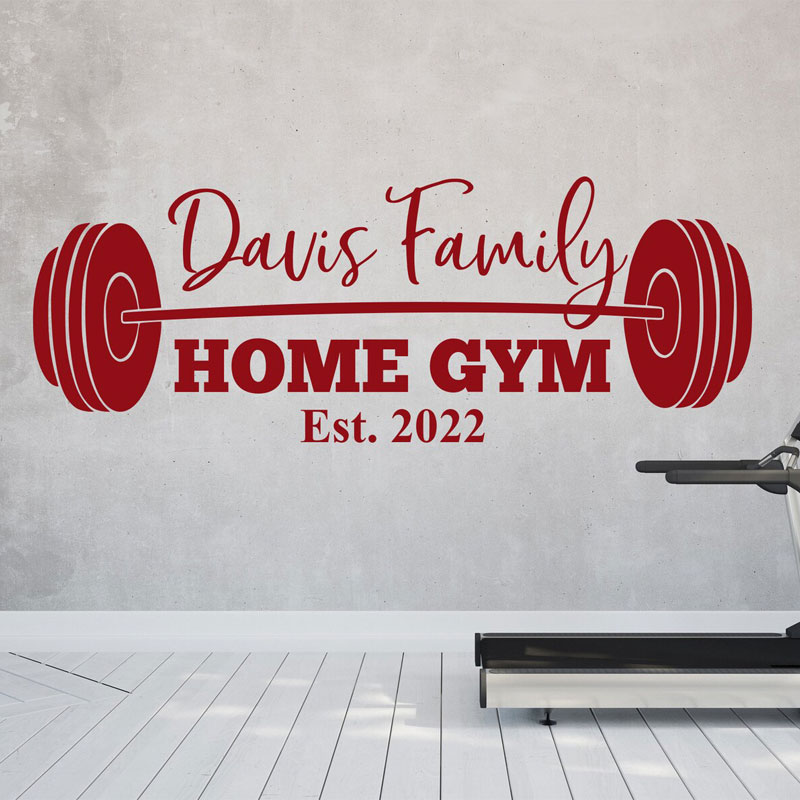 Stiker Dinding Gym Nama Keluar - Home Gym Names ulasan dan harga