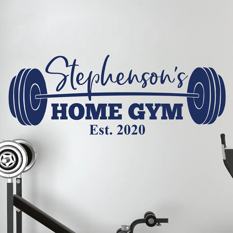 Stiker Dinding Gym Nama Keluar - Home Gym Names ulasan dan harga