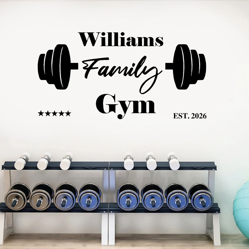 Stiker Dinding Gym Nama Keluar - Home Gym Names ulasan dan harga
