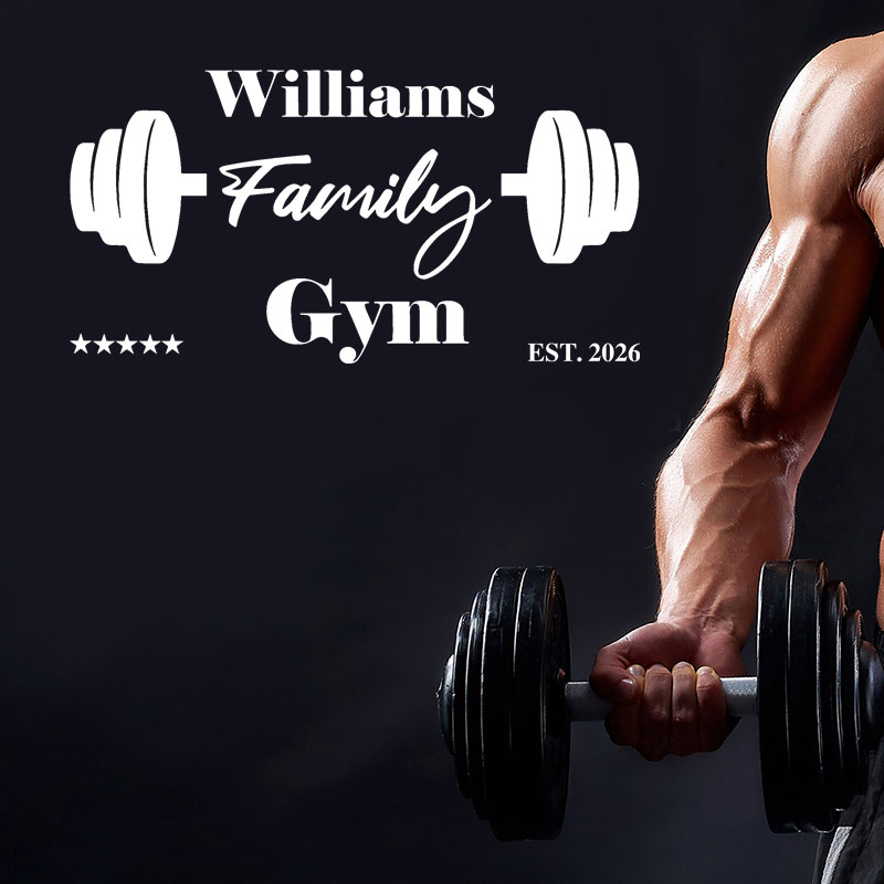 Stiker Dinding Gym Nama Keluar - Home Gym Names ulasan dan harga