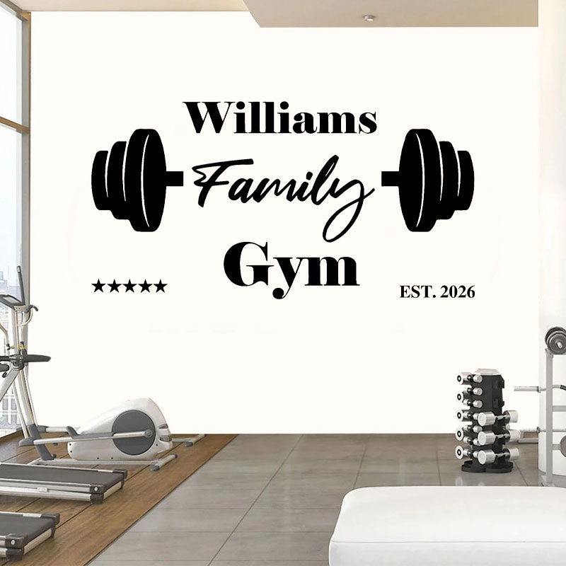Stiker Dinding Gym Nama Keluar - Home Gym Names ulasan dan harga