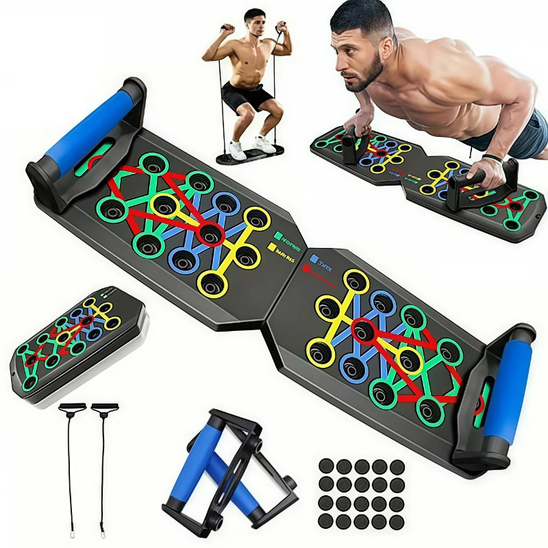 Papan Push Up Lipat dengan Tal - Home Gym Hyrox ulasan dan harga