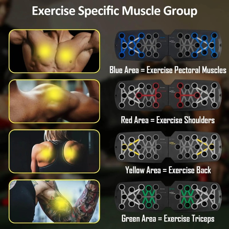 Papan Push Up Lipat dengan Tal - Home Gym Hyrox ulasan dan harga